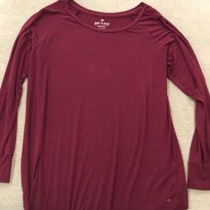 Long sleeve soft and sexy shirt